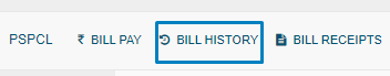 PSPCL Bill History