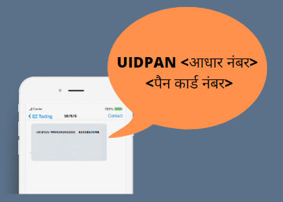  Link Aadhar with PAN Card through SMS