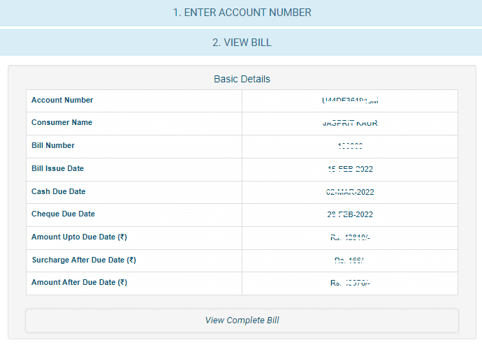 Bijli Bill Check Punjab